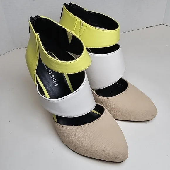 Call It Spring Yellow Strap Heels - Picture 5 of 14